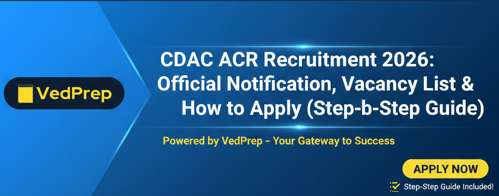CDAC ACR Recruitment 2026