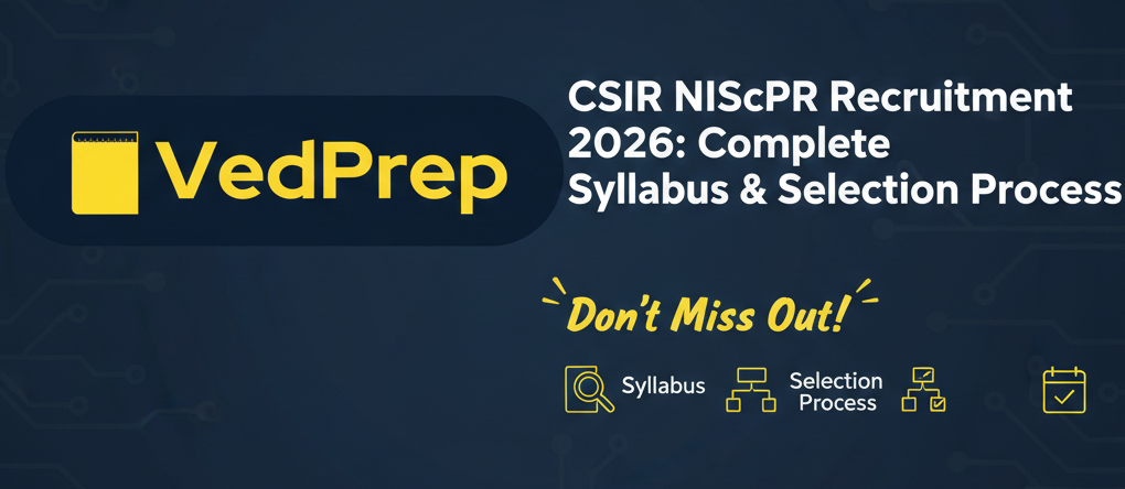 CSIR NIScPR Recruitment 2026