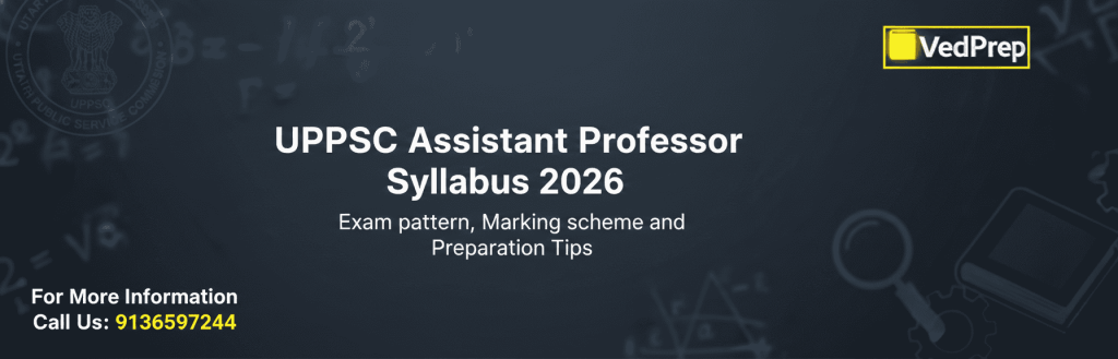 UPPSC Assistant Professor Syllabus 2026
