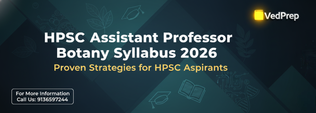 HPSC Assistant Professor Botany Syllabus