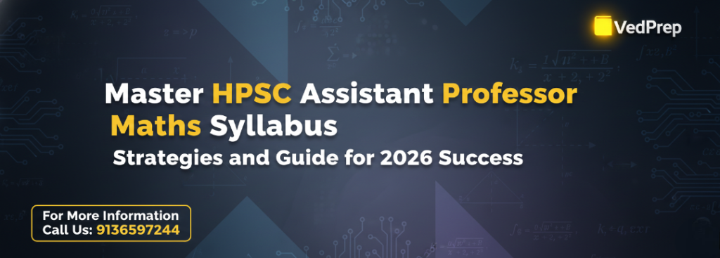 HPSC Assistant Professor Maths Syllabus