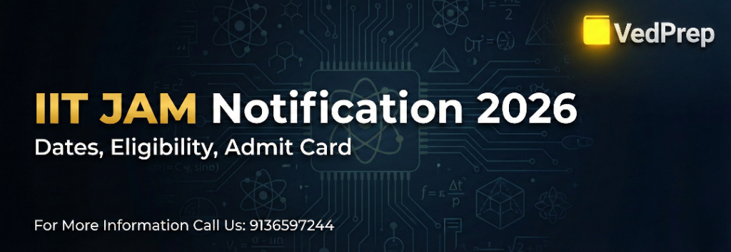 IIT JAM Notification 2026 Important Dates, Eligibility, Admit Card