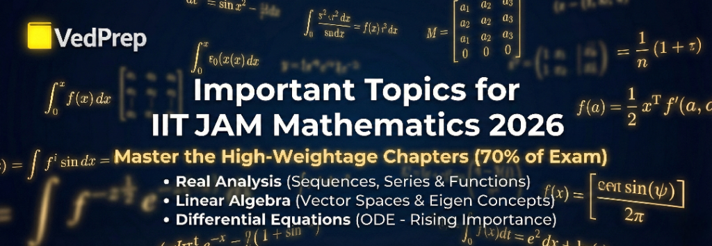 Important Topics for IIT JAM Mathematics 2026 Final Revision