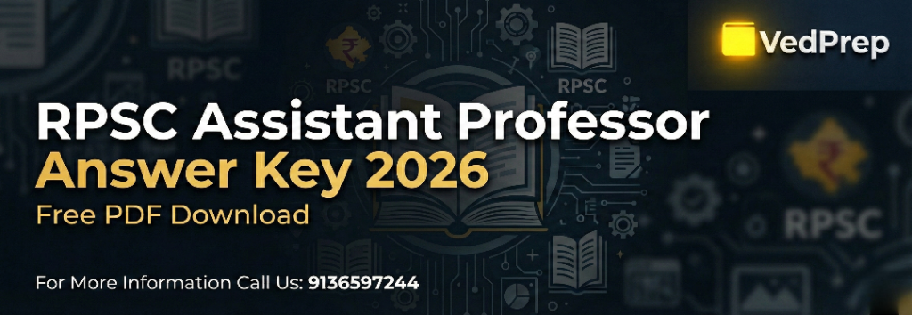 RPSC Assistant Professor Answer Key