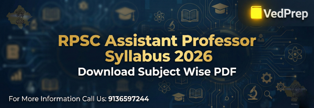RPSC Assistant Professor Syllabus 2026 Download Subject Wise