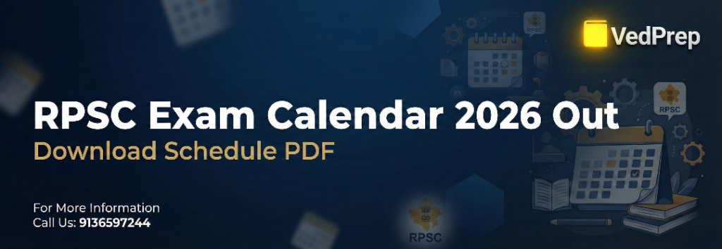 RPSC Exam Calendar 2026